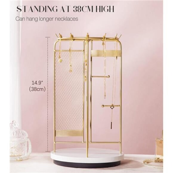 Homde Jewelry Stand Large for Dresser: Earring Necklace Organizer for modern - Picture 3 of 7